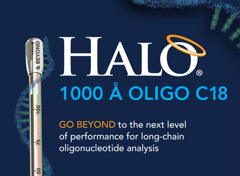 HALO 1000 Å OLIGO C18